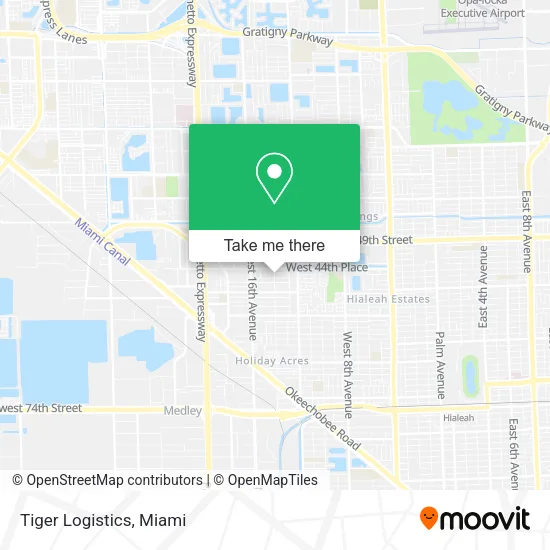 Mapa de Tiger Logistics