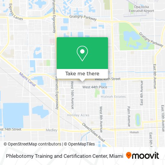 Mapa de Phlebotomy Training and Certification Center