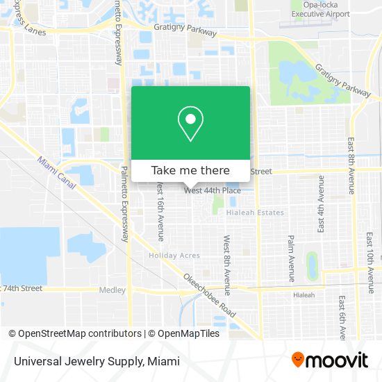 Universal Jewelry Supply map