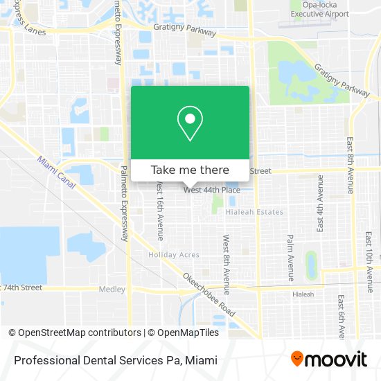Professional Dental Services Pa map