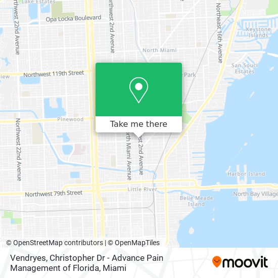 Mapa de Vendryes, Christopher Dr - Advance Pain Management of Florida