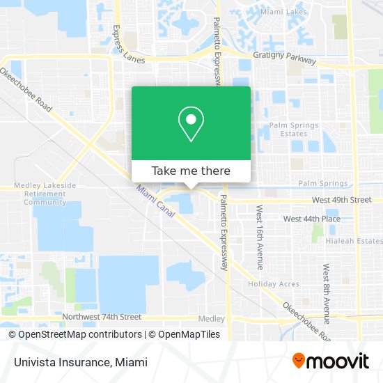 Univista Insurance map