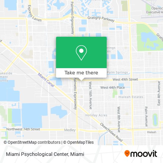 Miami Psychological Center map