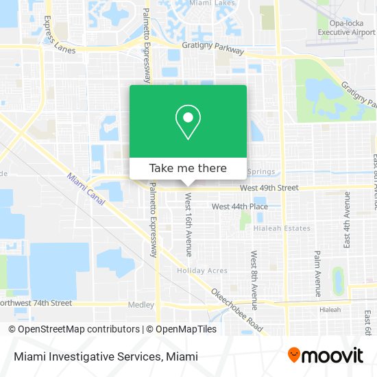 Miami Investigative Services map