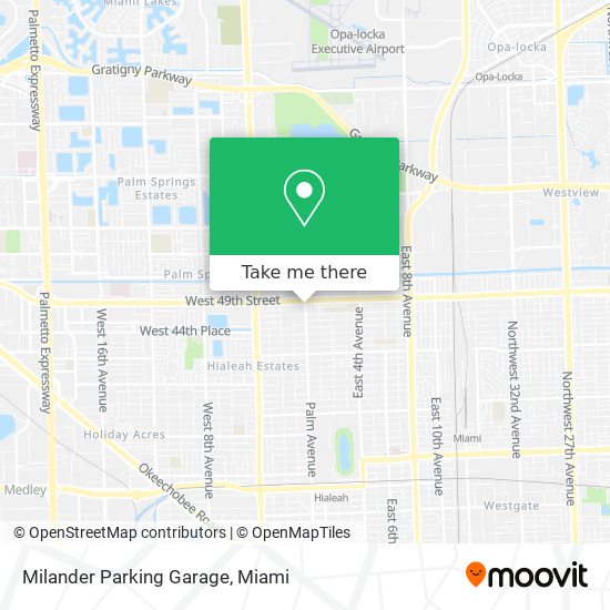 Milander Parking Garage map