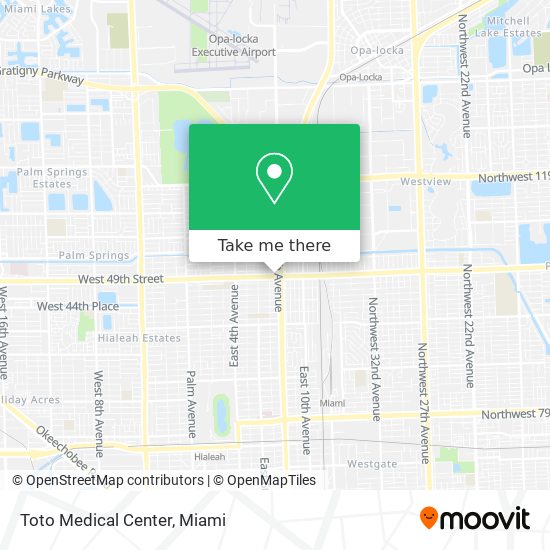 Mapa de Toto Medical Center