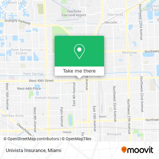 Univista Insurance map