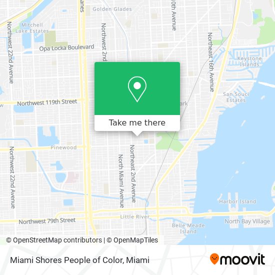Miami Shores People of Color map