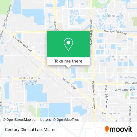 Century Clinical Lab map