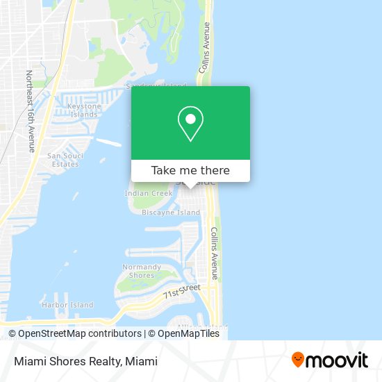 Mapa de Miami Shores Realty