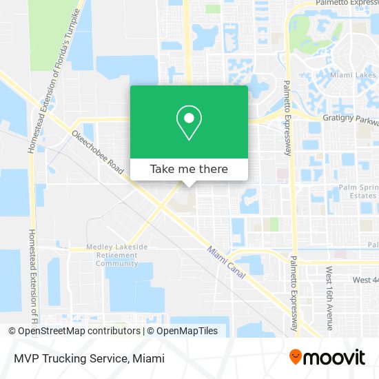 Mapa de MVP Trucking Service