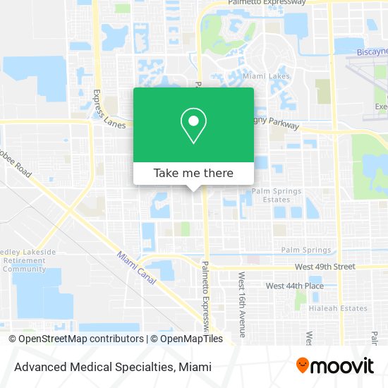 Advanced Medical Specialties map