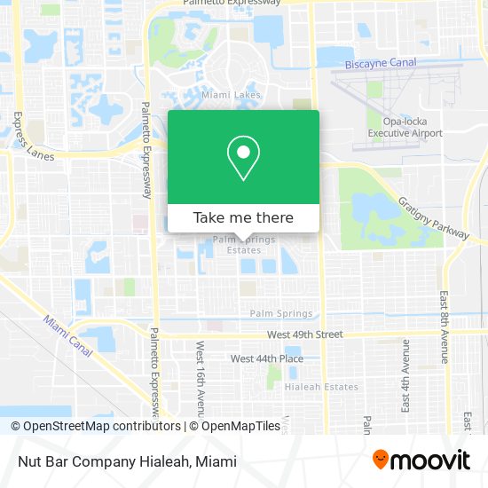 Nut Bar Company Hialeah map