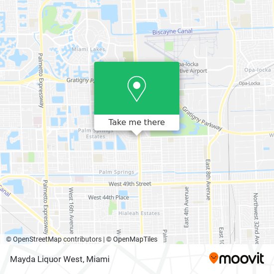 Mayda Liquor West map