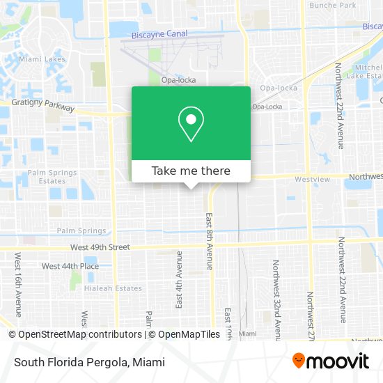 South Florida Pergola map