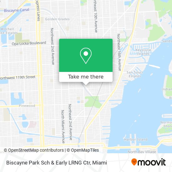Mapa de Biscayne Park Sch & Early LRNG Ctr