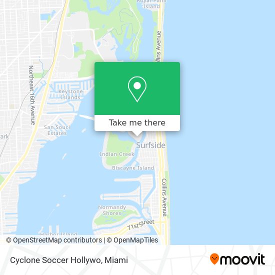 Mapa de Cyclone Soccer Hollywo