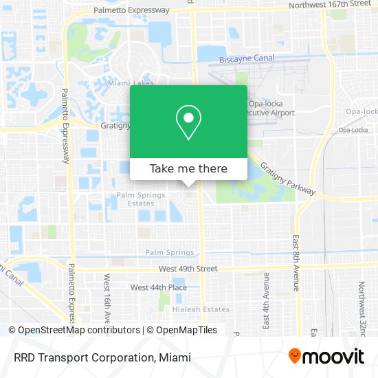 RRD Transport Corporation map