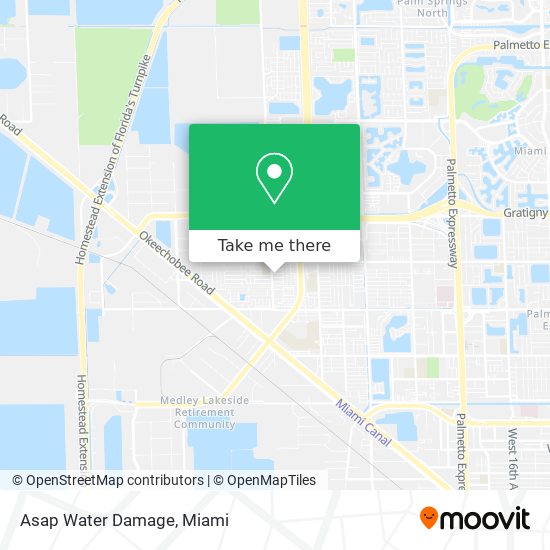 Asap Water Damage map