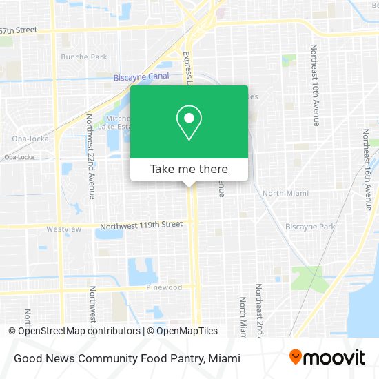 Mapa de Good News Community Food Pantry