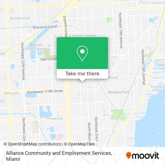 Mapa de Alliance Community and Employment Services