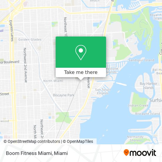 Boom Fitness Miami map