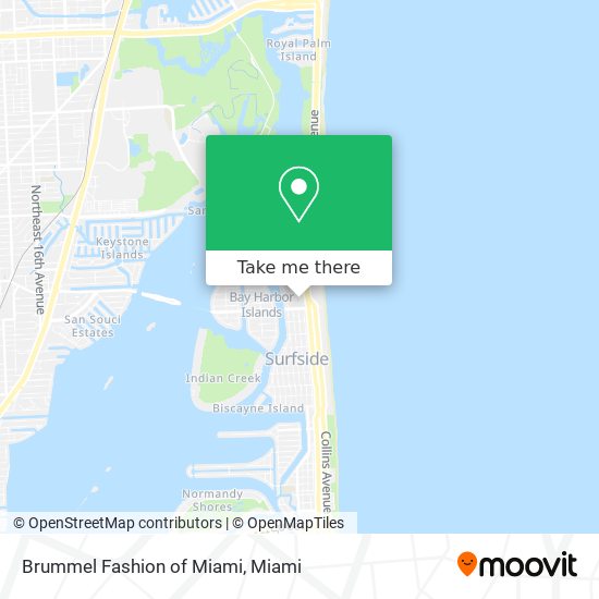 Brummel Fashion of Miami map