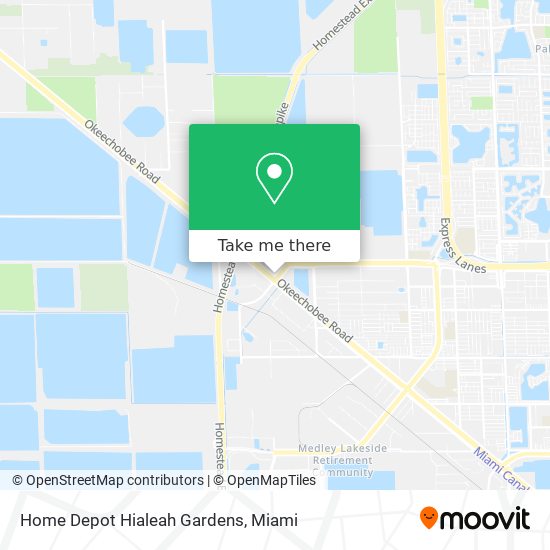 Mapa de Home Depot Hialeah Gardens