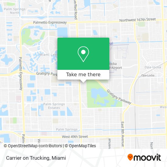 Carrier on Trucking map