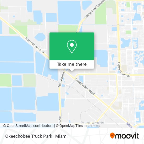Mapa de Okeechobee Truck Parki