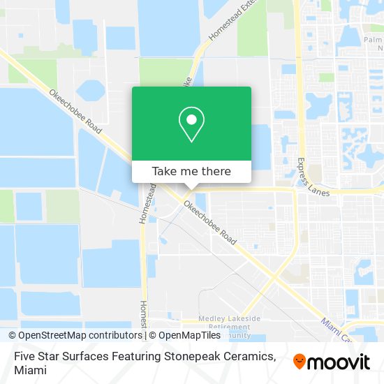 Five Star Surfaces Featuring Stonepeak Ceramics map