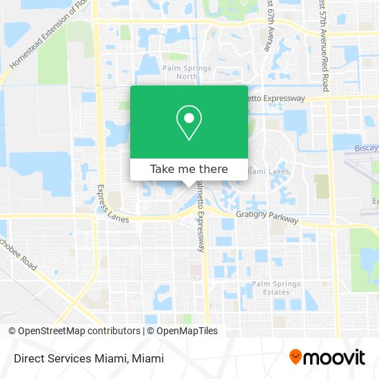 Direct Services Miami map
