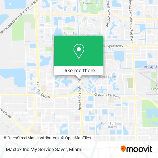 Mapa de Maxtax Inc My Service Saver