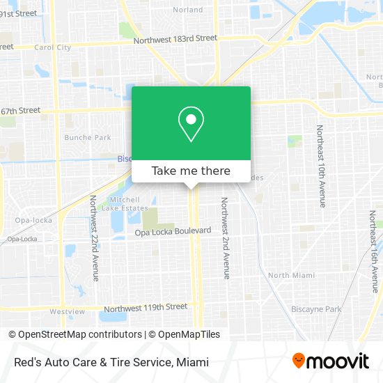 Red's Auto Care & Tire Service map