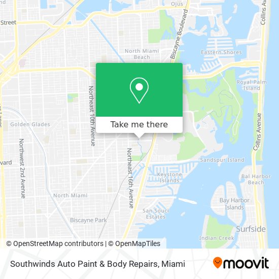 Mapa de Southwinds Auto Paint & Body Repairs