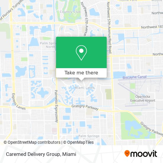 Caremed Delivery Group map