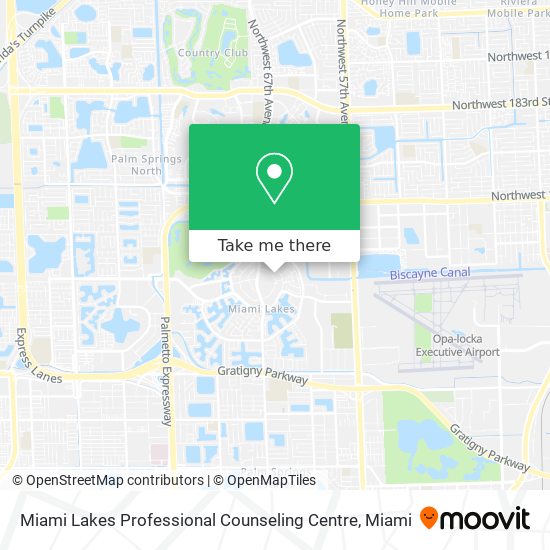 Mapa de Miami Lakes Professional Counseling Centre
