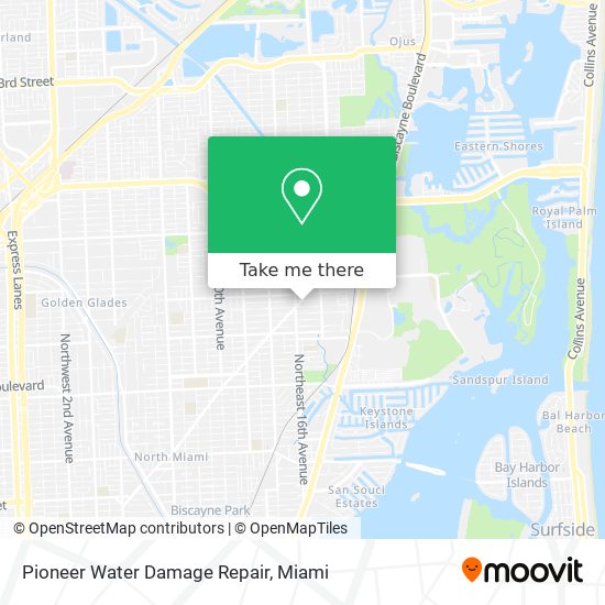 Pioneer Water Damage Repair map