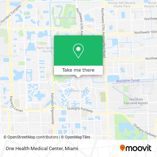 One Health Medical Center map