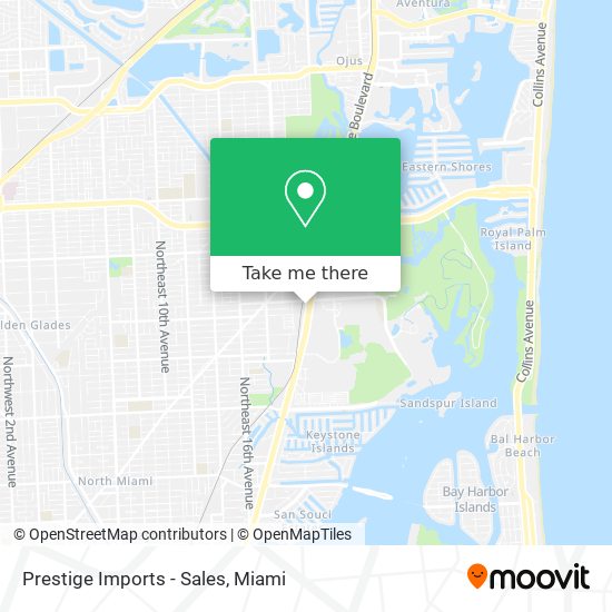 Mapa de Prestige Imports - Sales