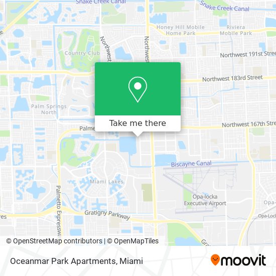 Mapa de Oceanmar Park Apartments