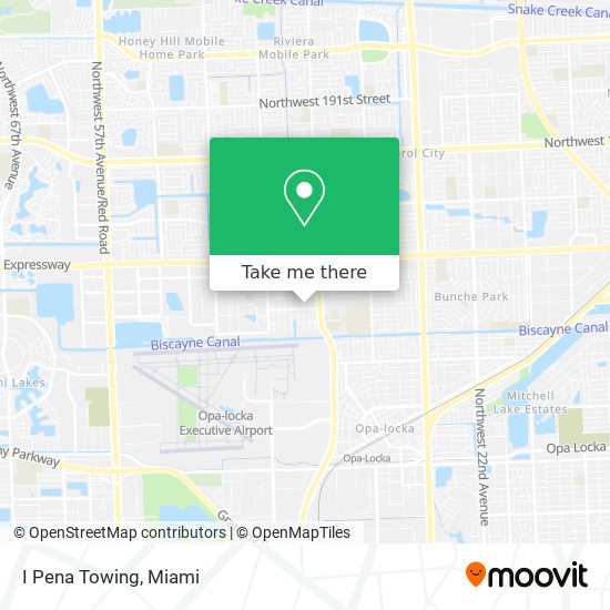 I Pena Towing map