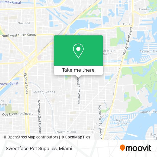 Mapa de Sweetface Pet Supplies