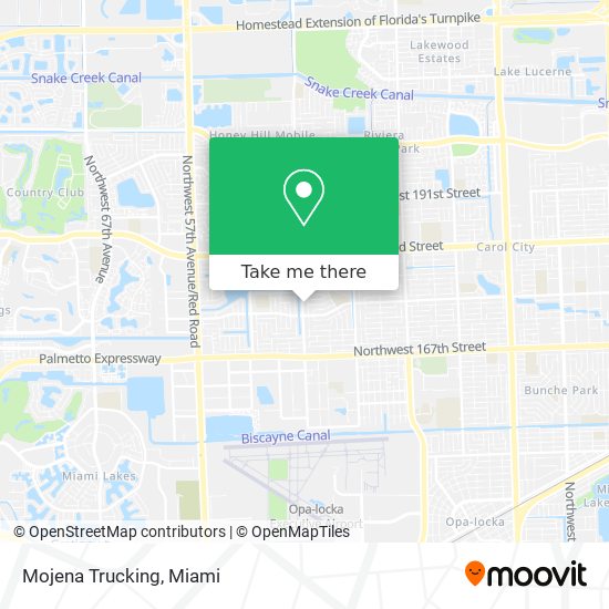 Mapa de Mojena Trucking