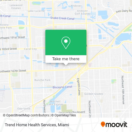 Trend Home Health Services map