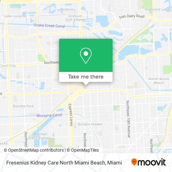 Fresenius Kidney Care North Miami Beach map