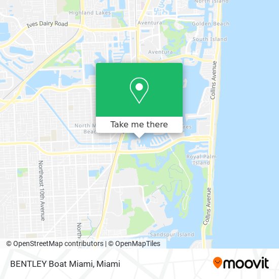 BENTLEY Boat Miami map