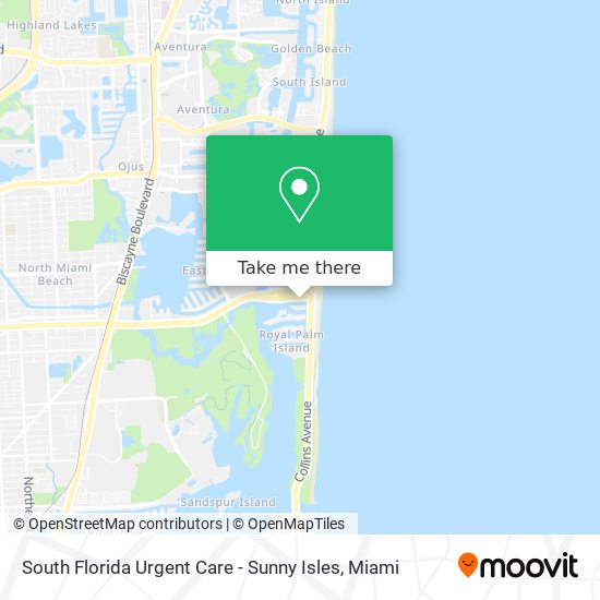 Mapa de South Florida Urgent Care - Sunny Isles