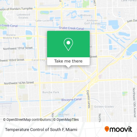 Mapa de Temperature Control of South F