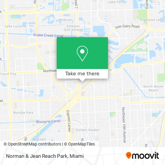 Norman & Jean Reach Park map